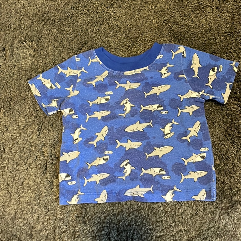 *4/$14 Baby Boy Tops* Garanimals Shark Shirt 3-6 months